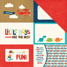 Двусторонняя бумага Journaling Cards 4"X6" 30х30 см от Echo Park