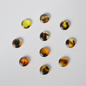 Набор стеклянных кабошонов Влюбленные силуэты 3, 10 шт, 12 мм