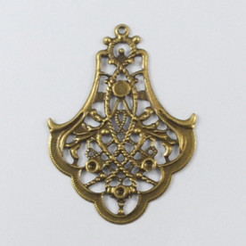 Большая металлическая подвеска, 53*40 мм, 1 шт