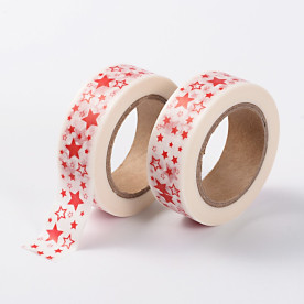 Декоративний паперовий скотч Зірочки, 15 мм, 10 м 
