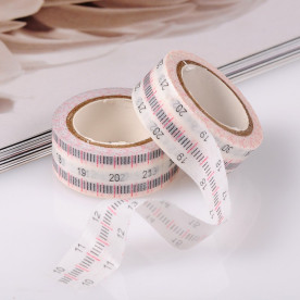 Декоративний паперовий скотч Сантиметр, 15 мм, 5 м