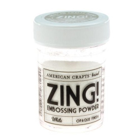 Пудра для эмбоссинга White Zing! белого цвета от American Crafts