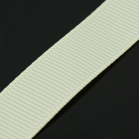 Репсова стрічка кремового кольору, ширина 13 мм, 1 м