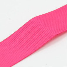 Репсова стрічка яскраво-рожевого кольору, ширина 22 мм, 1 м