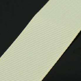 Репсова стрічка молочного кольору, ширина 22 мм, 1 м