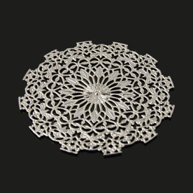 Металева прикраса Коло, античне срібло, 56 мм