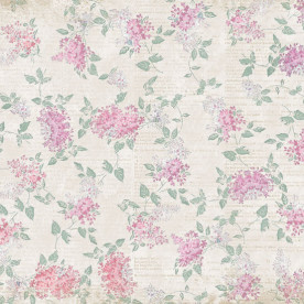 Односторонняя скрапбумага Hydrangeas от Melissa Frances