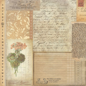 Односторонняя скрапбумага First Class Mail от Melissa Frances