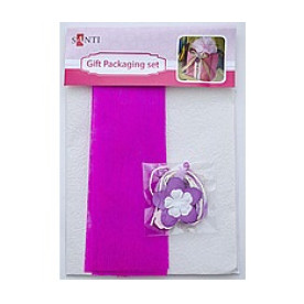 Набір для упаковки подарунка, 40 * 55см, 2шт / уп., Біло-рожевий від Santi