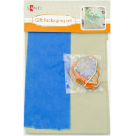 Набір для упаковки подарунка, 40 * 55см, 2шт / уп., Бірюзово-салатовий від Santi