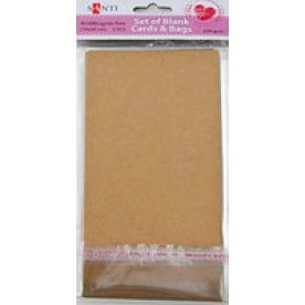 Набір крафт-заготовок для листівок, 10см * 20см, 5шт від Santi