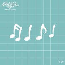 Чіпборд Набір ноток, розмір 63 * 24 мм від Вензелік