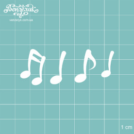 Чіпборд Набір ноток, розмір 63 * 24 мм від Вензелік