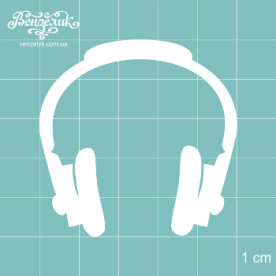 Чіпборд Навушники, розмір 50 * 50 мм від Вензелік