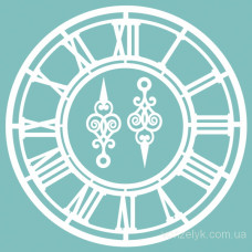 Чіпборд Годинники з двома стрілками, розмір 98 * 98 мм від Вензелік