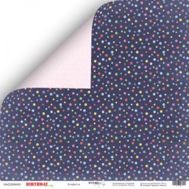 Аркуш двостороннього паперу Конфетті 30x30 від Scrapmir