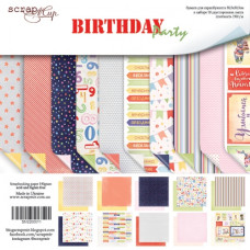 Набір двостороннього паперу Birthday Party 30х30см, 10 аркушів від Scrapmir