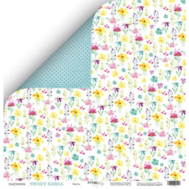 Аркуш двостороннього паперу Квіти 30x30 від Scrapmir