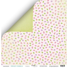 Аркуш двостороннього паперу Солодощі 30x30 від Scrapmir