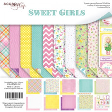 Набір двостороннього паперу Sweet Girls 30х30см, 10 аркушів від Scrapmir