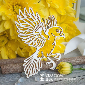 Чипборд "Воробей", размер 67*86 мм от Scrapbox