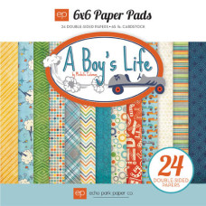 Набір паперу Boy's Life 12 двосторонніх аркушів 15х15 см від Echo Park