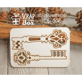 Чипборд набор "Ключи", 75х50мм, Scrapbox
