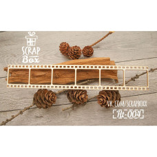 Чипборд "Кинопленка" средняя №2, размер 185*30 мм от Scrapbox