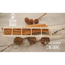 Чипборд "Кинопленка" средняя №2, размер 185*30 мм от Scrapbox