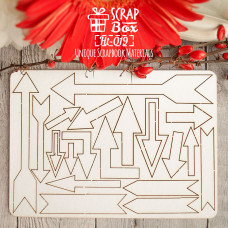 Чіпборд набір Cтрелочек, розмір 95 * 130 мм від Scrapbox