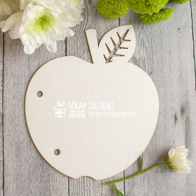 Основа для альбому в формі Яблука, 1 шт, розмір 123 * 140 мм від ScrapBox