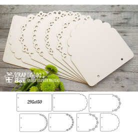 Основа для альбому Рамки з фігурним краєм, 7 шт, розмір 295,150 мм від ScrapBox