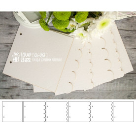 Основа для альбому Рамки, 6 шт, розмір 150 * 150 мм від ScrapBox