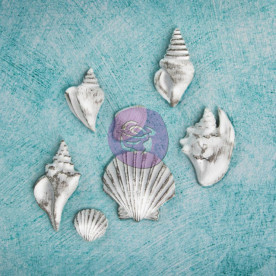 Набор гипсовых украшений Seashells , 7 шт. от Prima