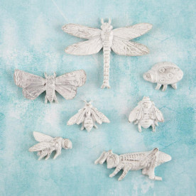 Набор гипсовых украшений Bugs, 7 шт от Prima