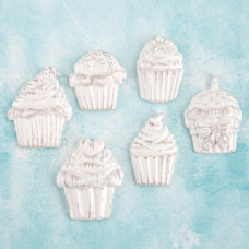 Набор гипсовых украшений Cupcakes , 6 шт от Prima