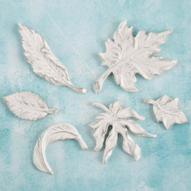 Набор гипсовых украшений Leaves, 6 шт от Prima