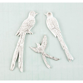 Набор гипсовых украшений Birds, 3 шт от Prima
