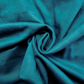 Стрейч замша тонкая, бирюзовый, 95 % полиэстер, 155 г/м2, 50x30 см