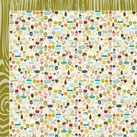 Двосторонній папір Autumn Splendor 30х30 см від Bella Blvd