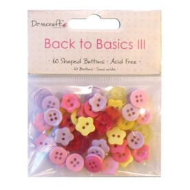 Набор пуговиц Back to Basics III - Mini Buttons от Dovecraft