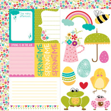 Двосторонній папір Spring Flings & Easter Things 30х30 см від Bella Blvd
