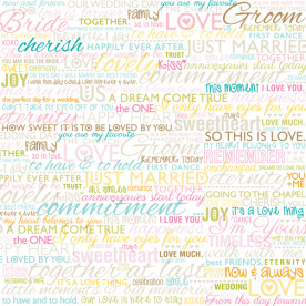 Двосторонній папір Vows 30х30 см від Bella Blvd