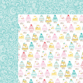 Двусторонняя бумага Cake Tasting 30х30 см от Bella Blvd