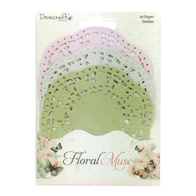 Набор бумажных салфеток Floral Muse, 3 шт, 11 см от Dovecraft