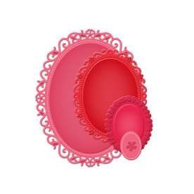 Набор ножей для вырезания Floral Ovals, 4 шт. от Spellbinders