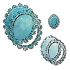 Набор ножей для вырезания Oval Floral, 5 шт. от Spellbinders