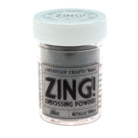 Пудра для ембоссінга Metallic Silver Zing! кольору срібла від American Crafts
