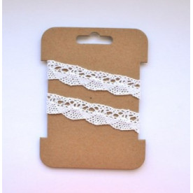 Мереживна біла бавовняна лента, 2 см, 1 м від Hobby & amp; You