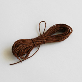 Вощеный шнур коричневого цвета 5 м